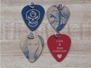 Engraved Personalized Pick Necklace