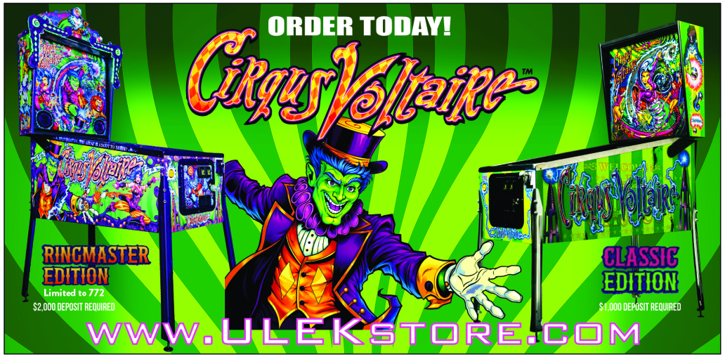 American Pinballs Cirqus Voltaire available NOW!